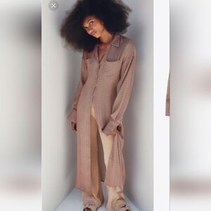 Zara Floral Print Dress in Pink and Green